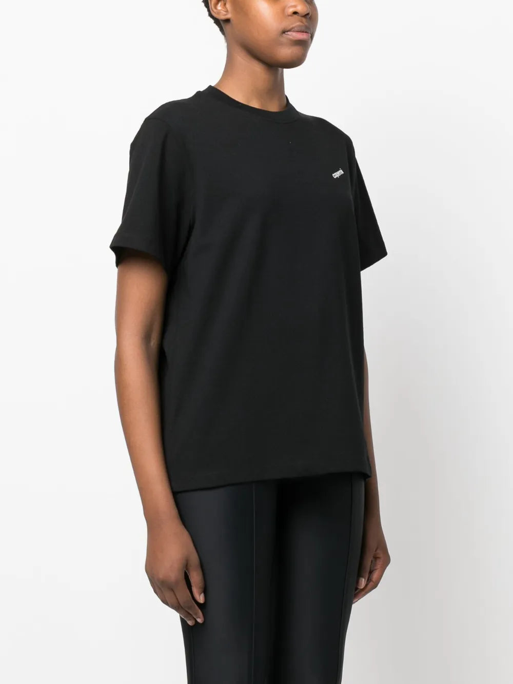 T-shirt T-shirt con logo Coperni Nero Femme
