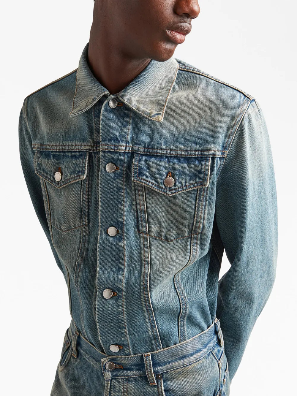 Chaquetas Chaqueta de Denim Prada Azul Homme