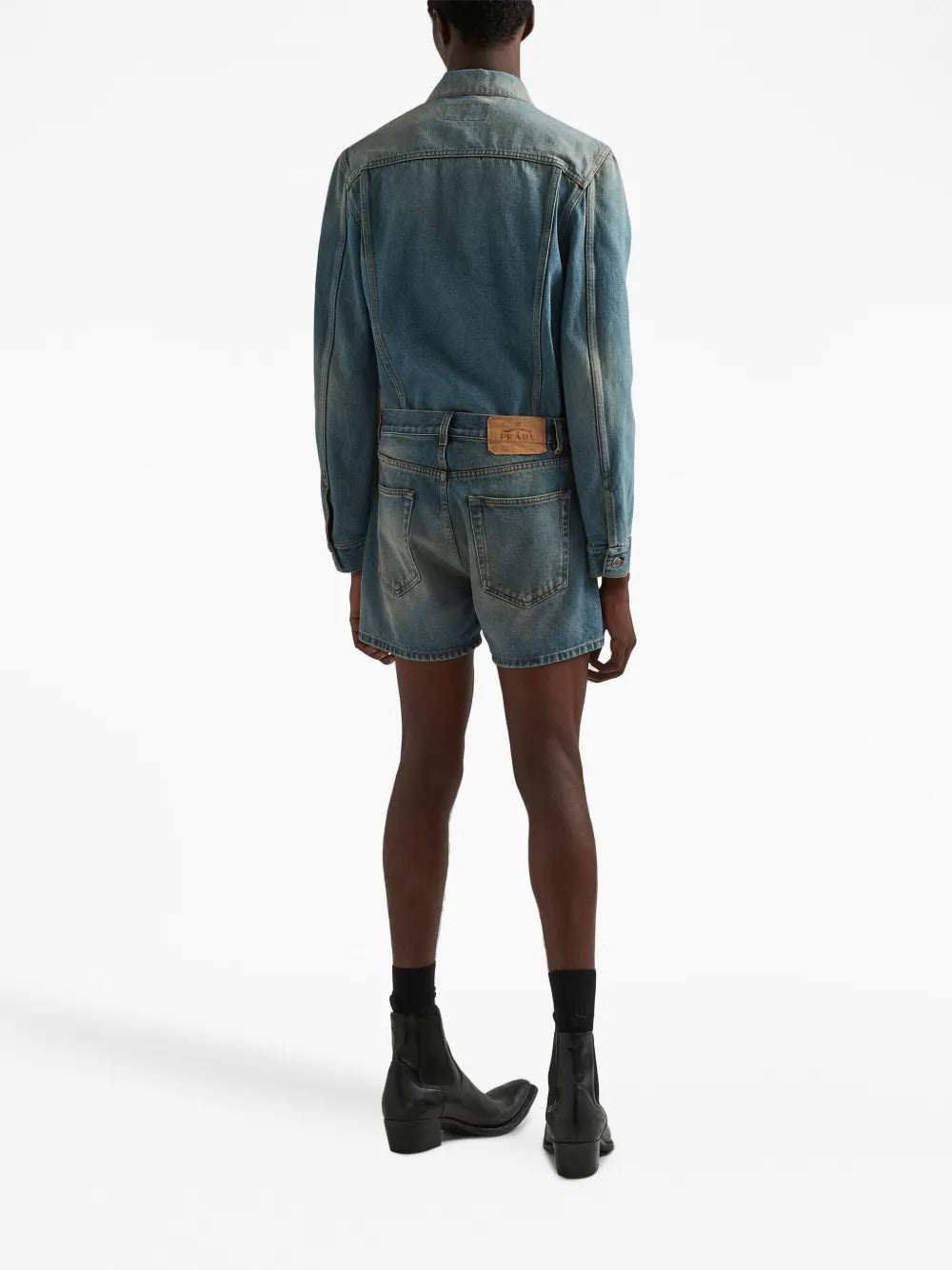 Vestes Veste en jean Prada Bleu Homme