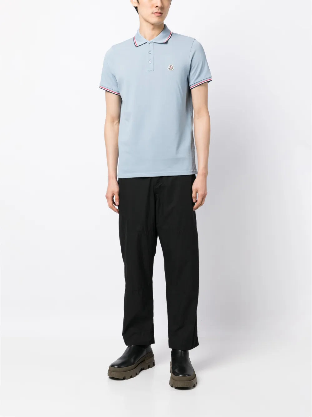 Poloshirts Logo Polo Moncler Blau Homme
