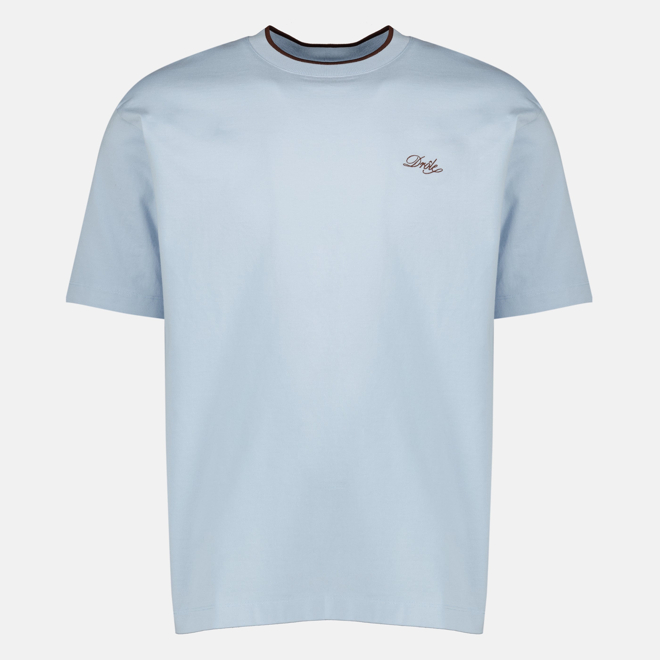 Imagem da t-shirt azul Drôle Belissima da marca Drôle De Monsieur para Homem - Temporada Primavera-Verão 2026 - Vista Frontal