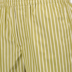 Shorts Calções Listrados Ami PARIS Cáqui Unissex