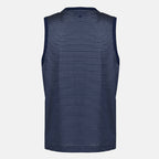Imagen del artículo Camiseta sin mangas de rayas azul marino de la marca Ami PARIS para Hombre - Temporada Primavera-Verano 2026 - Vista Trasera