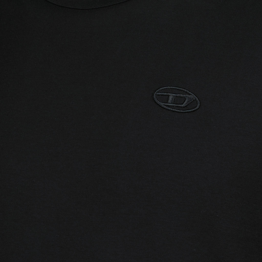 Camisetas T-Shirt Preta T-Adjust-Slits Diesel Preto Homens