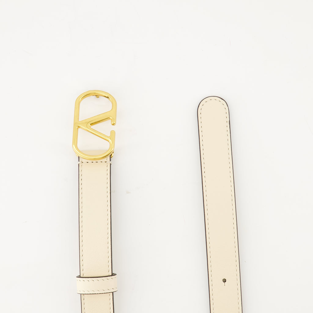 발렌티노 가라바니 여성용 V로고 벨트 이미지 - 2025년 가을-겨울 - 세부 보기 3