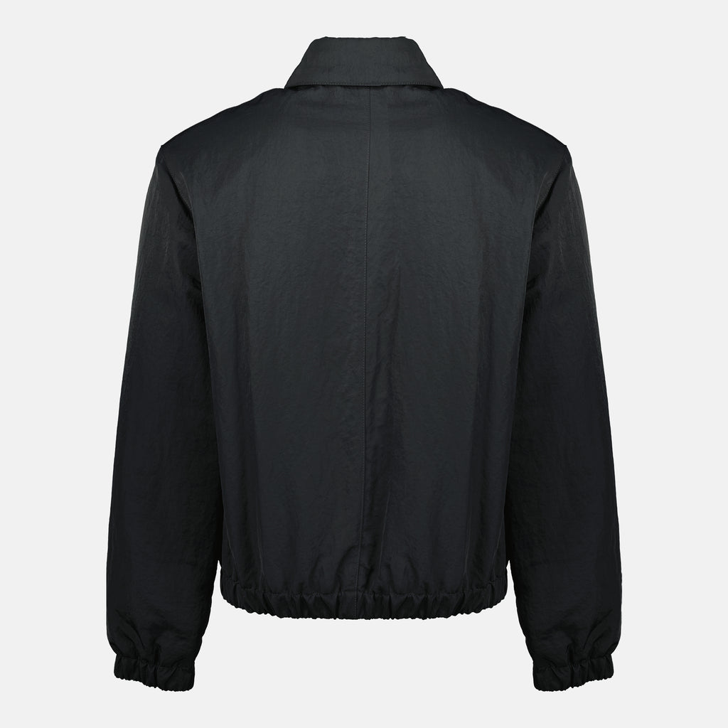 Immagine della giacca con zip AMI a cuore grigia del marchio Ami PARIS per uomo - Stagione Autunno-Inverno 2025 - Vista Retro