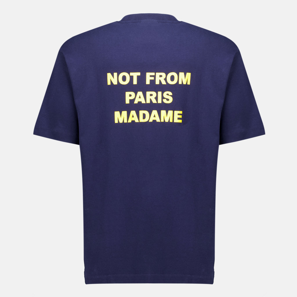 T-shirts Navy Blue Slogan T-shirt Drole De Monsieur Bleu foncé Homme