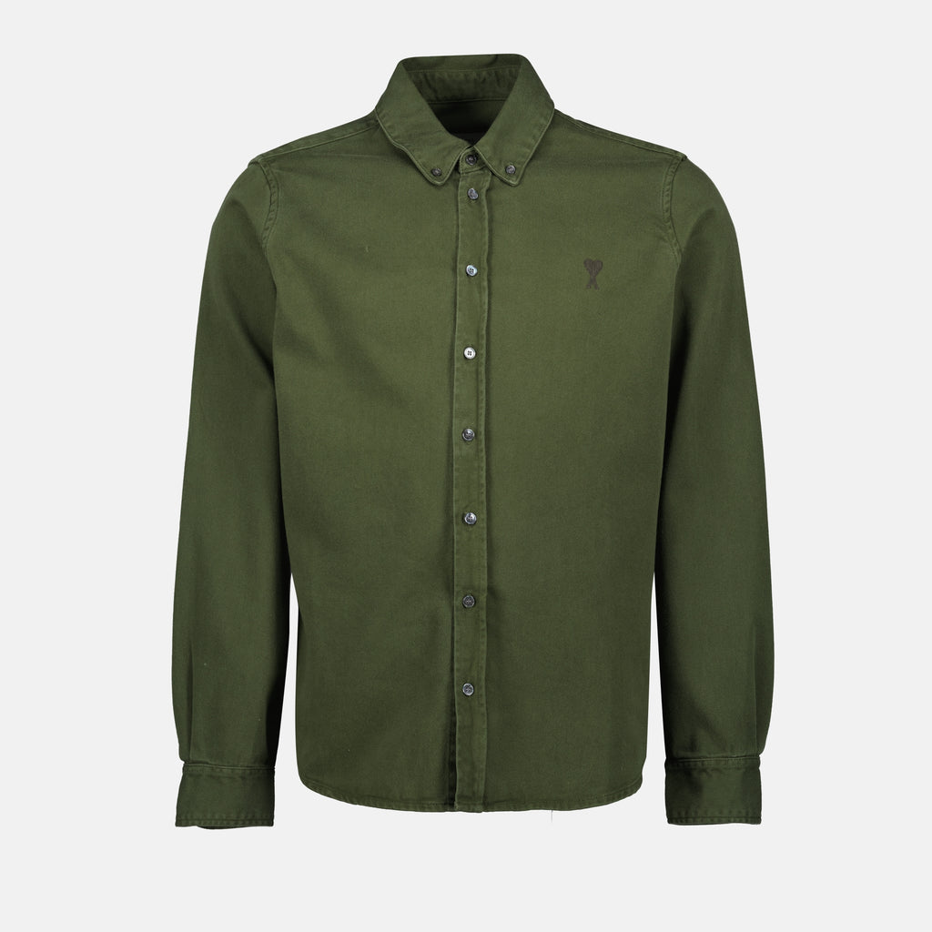 Camisas Camisa Ami de Coeur Ami PARIS Caqui Unisexo