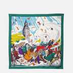 Bild des Foulard Raining Cats & Dogs von Burberry für Unisex - Frühjahr/Sommer 2026 - Frontalansicht