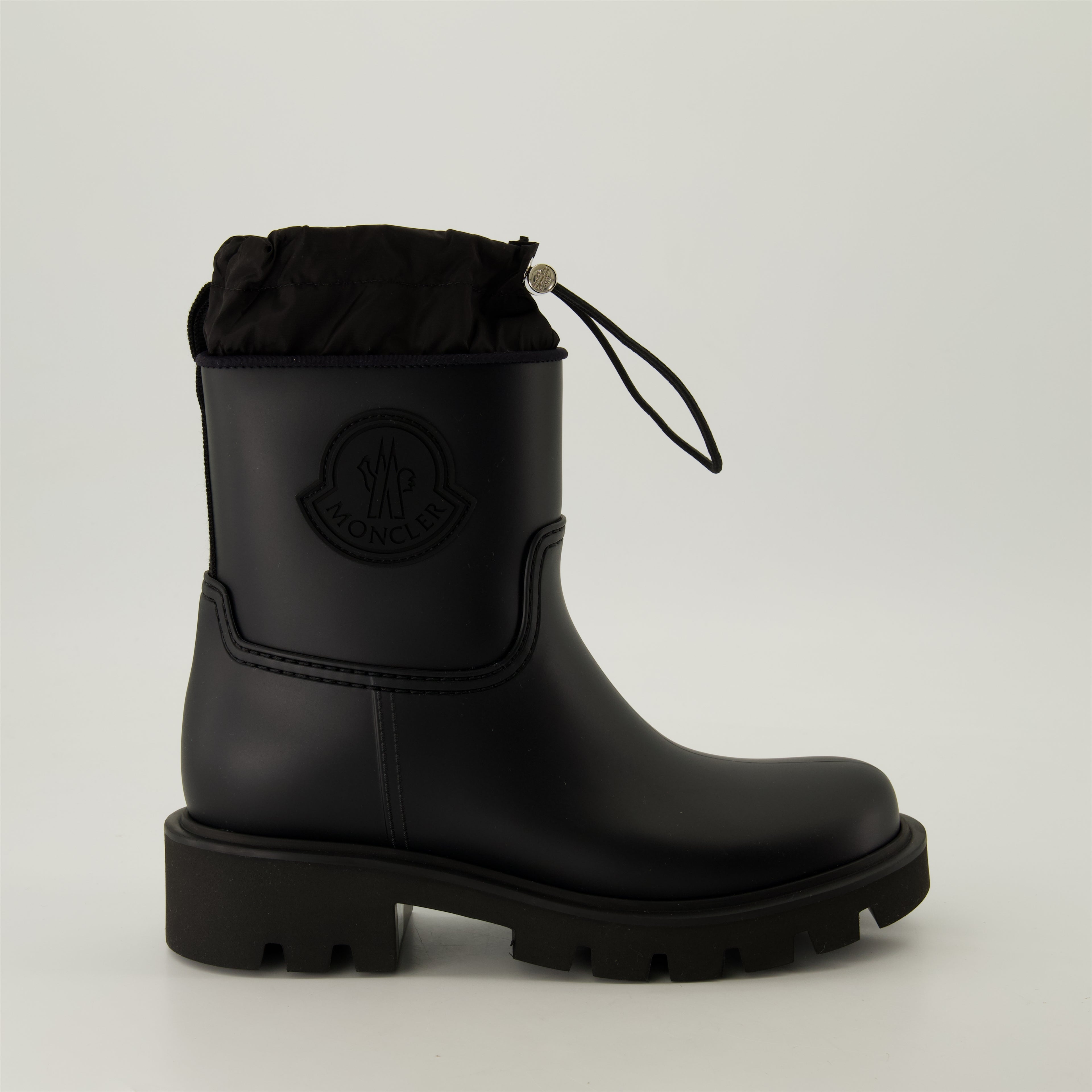 Bottines Mini Bottes Kickstream de pluie Moncler Noir Femme
