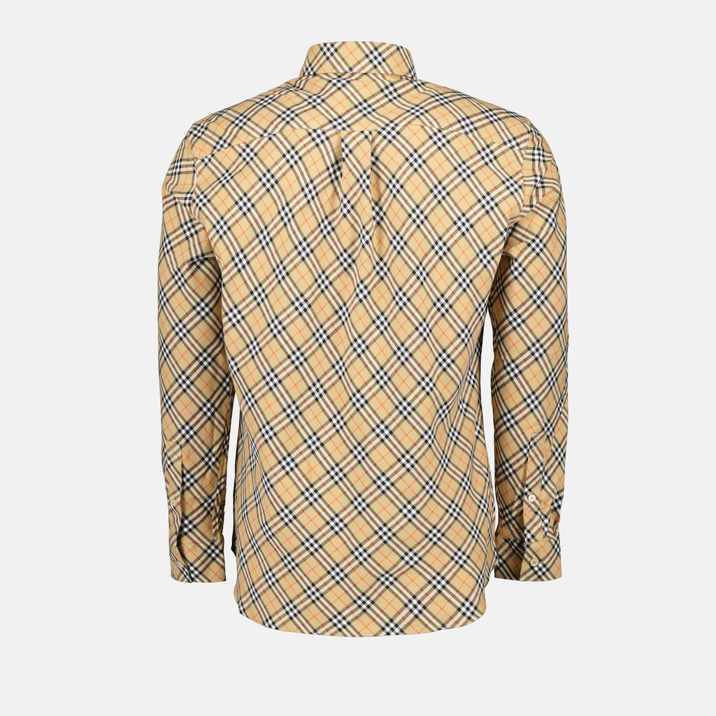 Chemises Chemise à carreaux Burberry Beige Homme