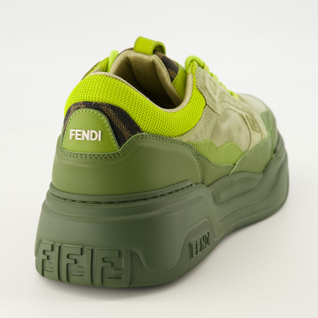 Baskets Ténis Fendi Force Verde Fendi Vert Homme