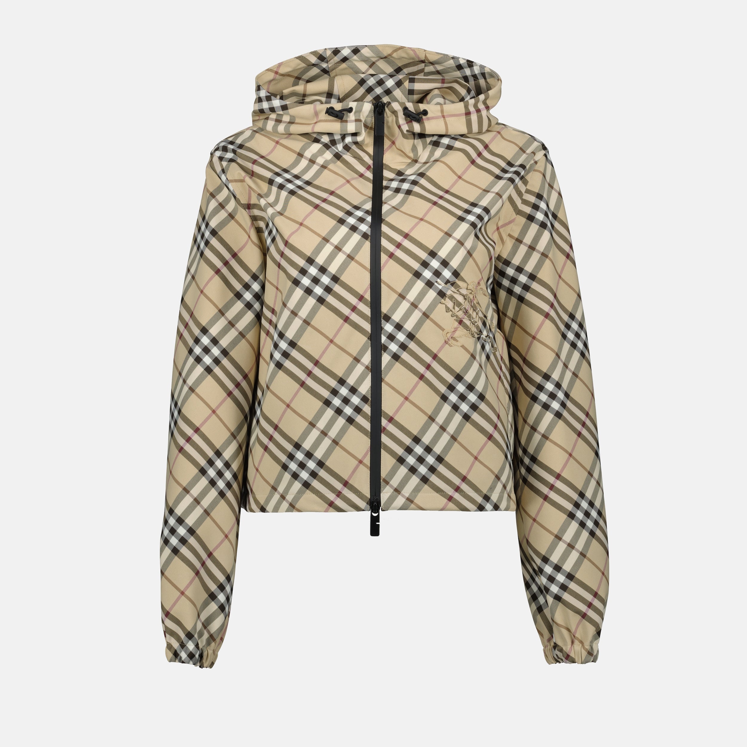 Vestes Coupe-vent à carreaux Cavalier Burberry Beige Femme