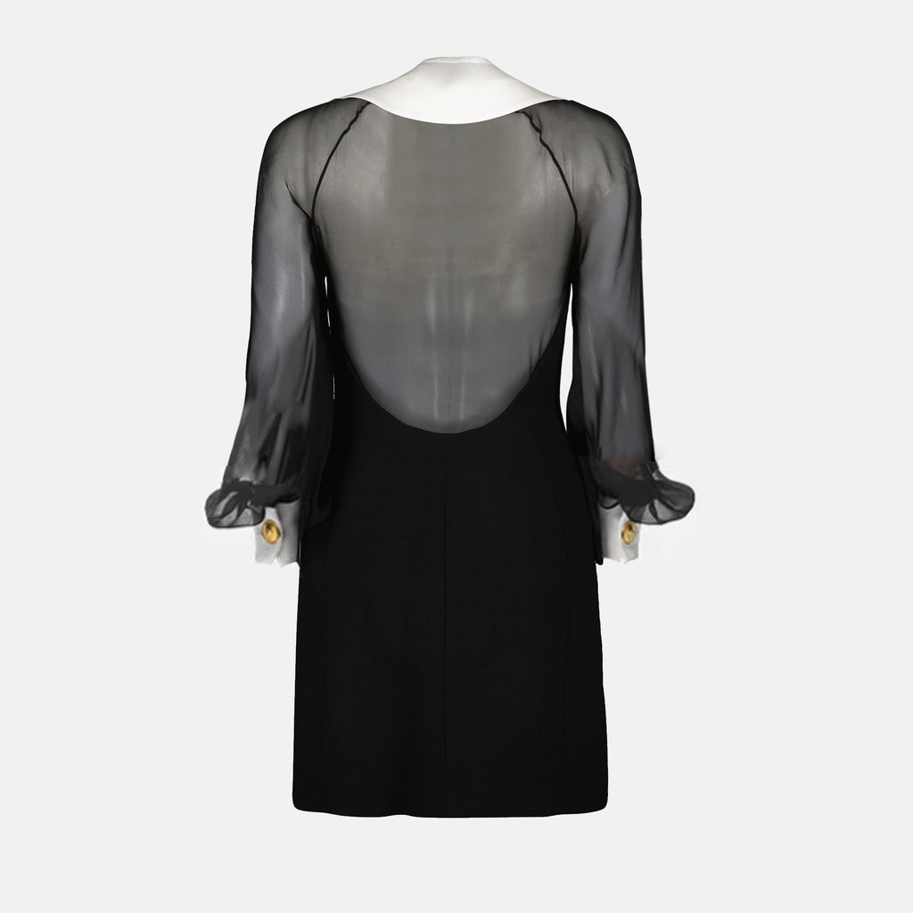Robes Mini robe noire bustier Versace Noir Femme