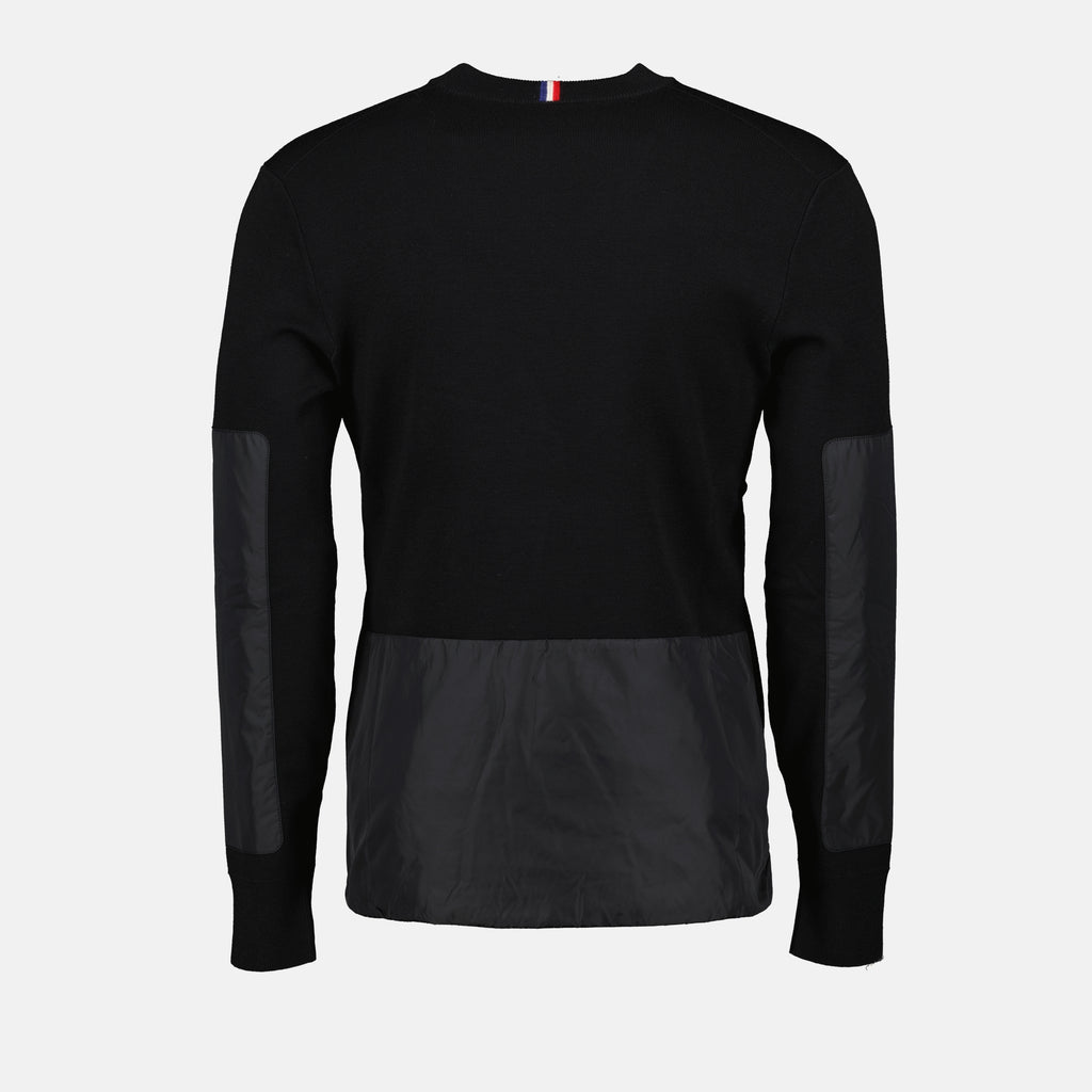 Maille Pull à logo Moncler Grenoble Noir Homme
