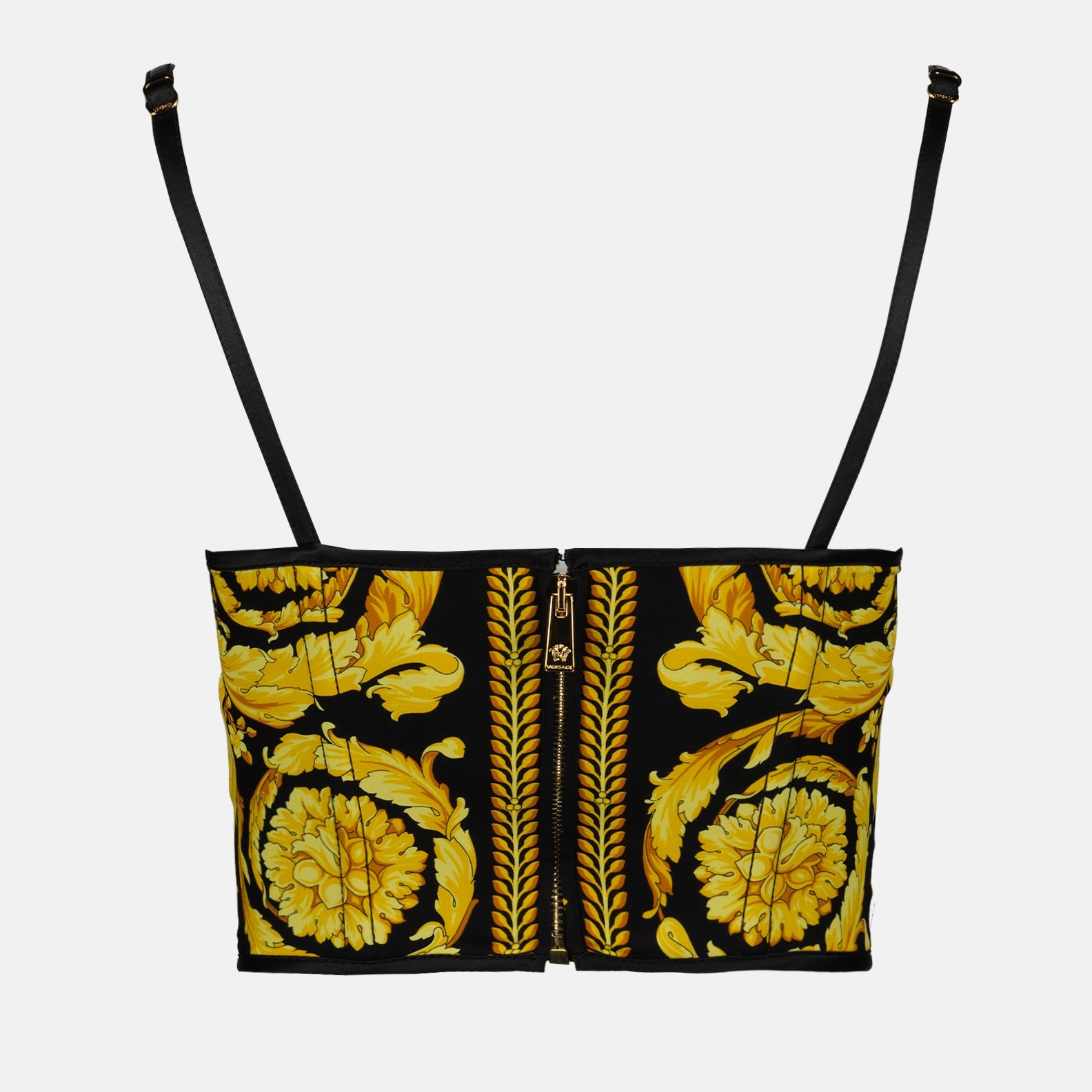 Top Top corset Barocco Versace Giallo Femme