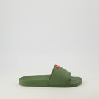 Imagem das chanclas SA-Swim khaki da Diesel para Homens - Coleção Primavera-Verão 2026 - Vista lateral direita