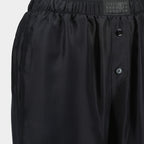 Pants Silk Pants Mm6 Black Femme