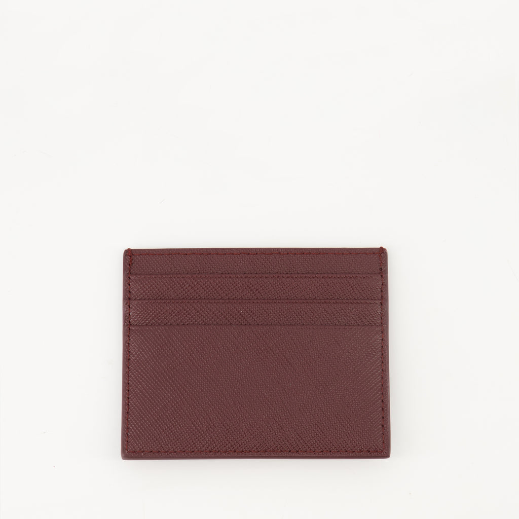Image of the Prada Women's Saffiano Leather Card Holder - Fall-Winter 2025 - Back View