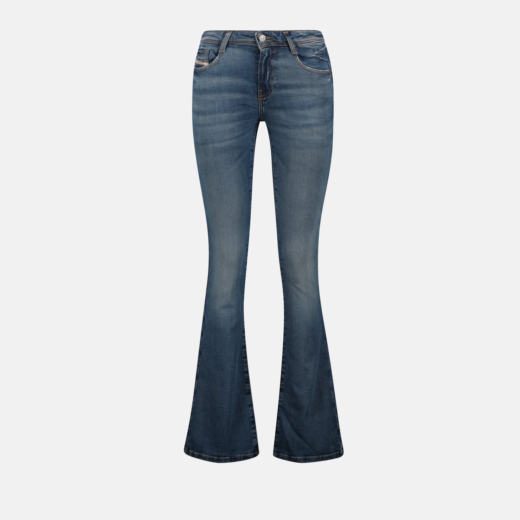 Pantalons Jean 1969 D-Ebbey bleu délavé Diesel Bleu Femme