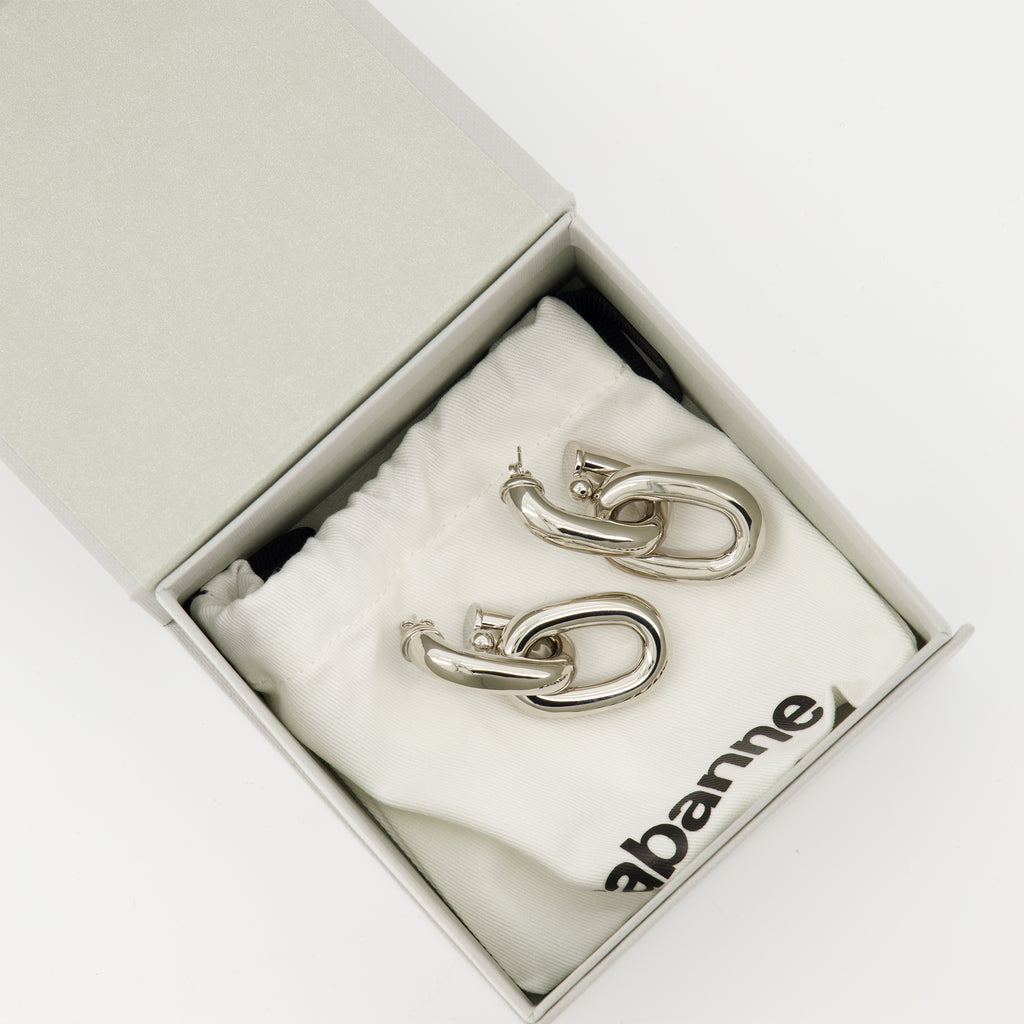 Jewelry Link XL Earrings Rabanne Silver Femme