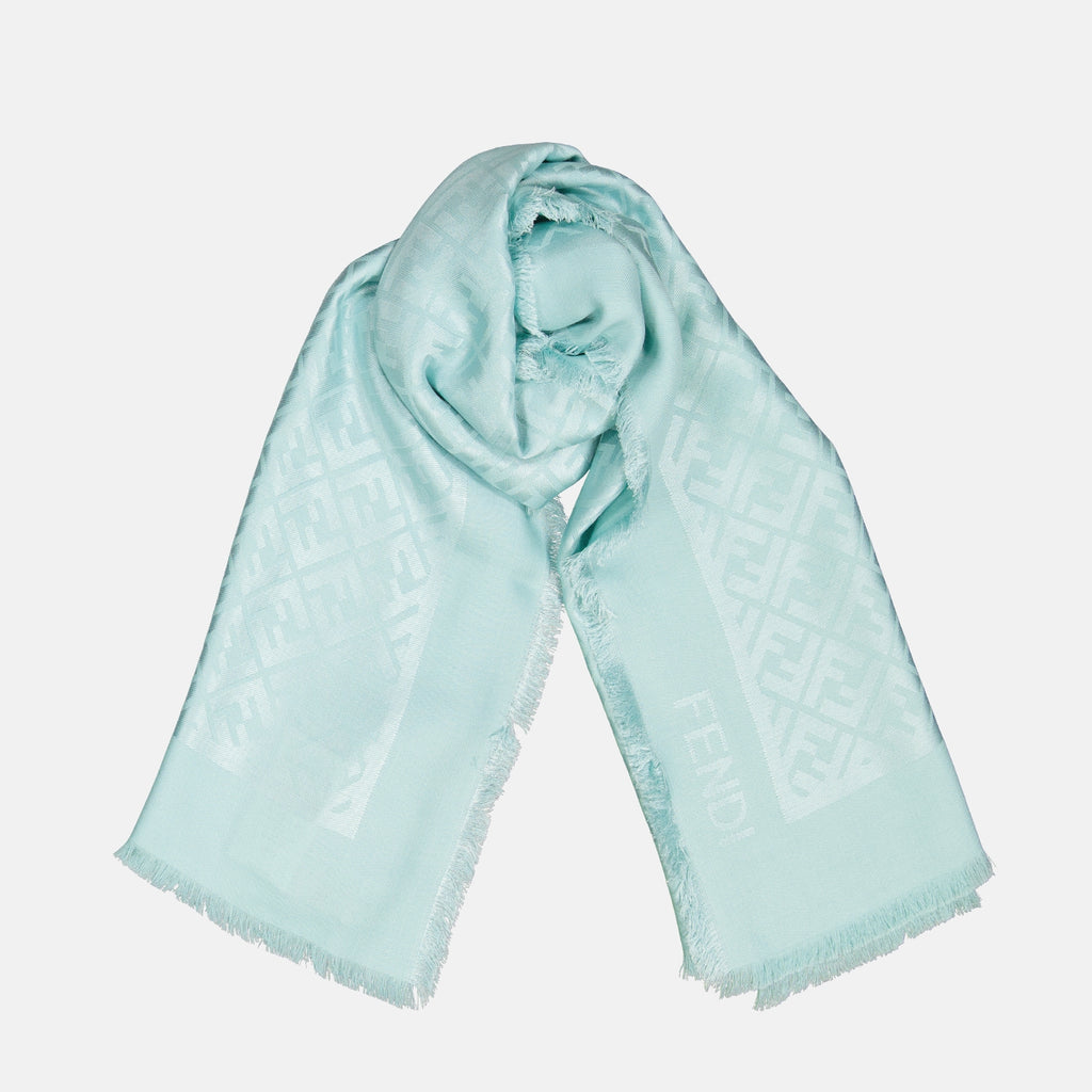 Lenços e luvas Châle FF Fendi Azul Femme