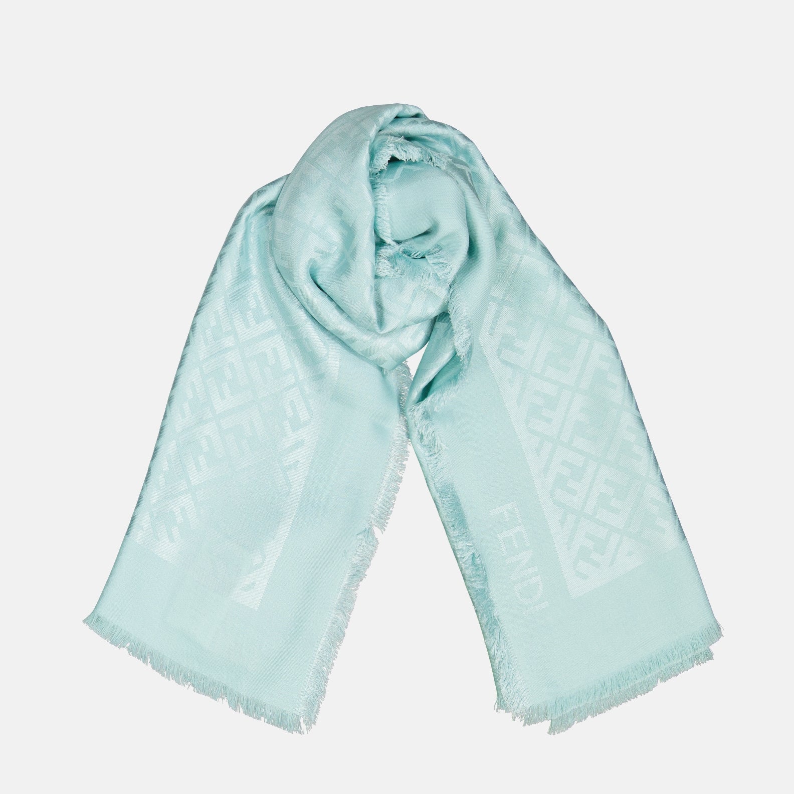 Lenços e luvas Châle FF Fendi Azul Femme