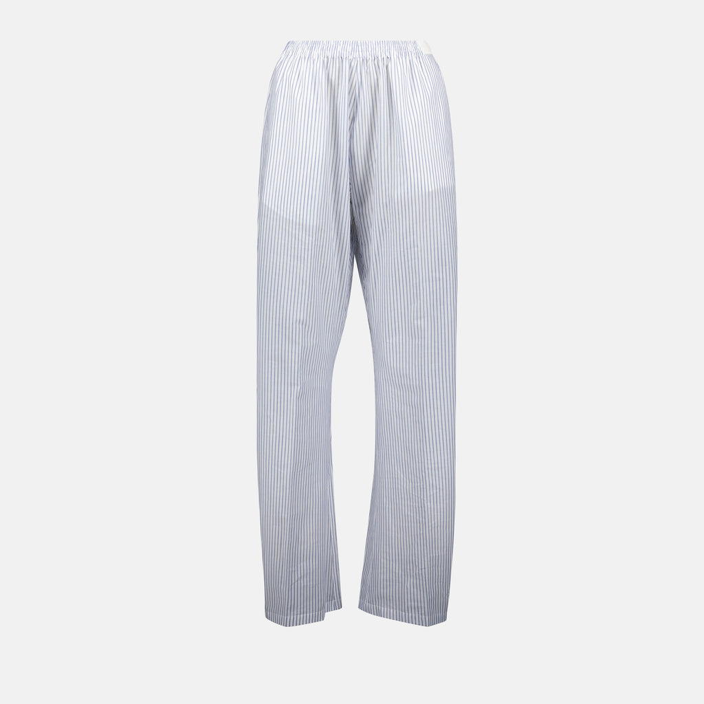 パンツ Pantalon à rayures Mm6 白 Femme