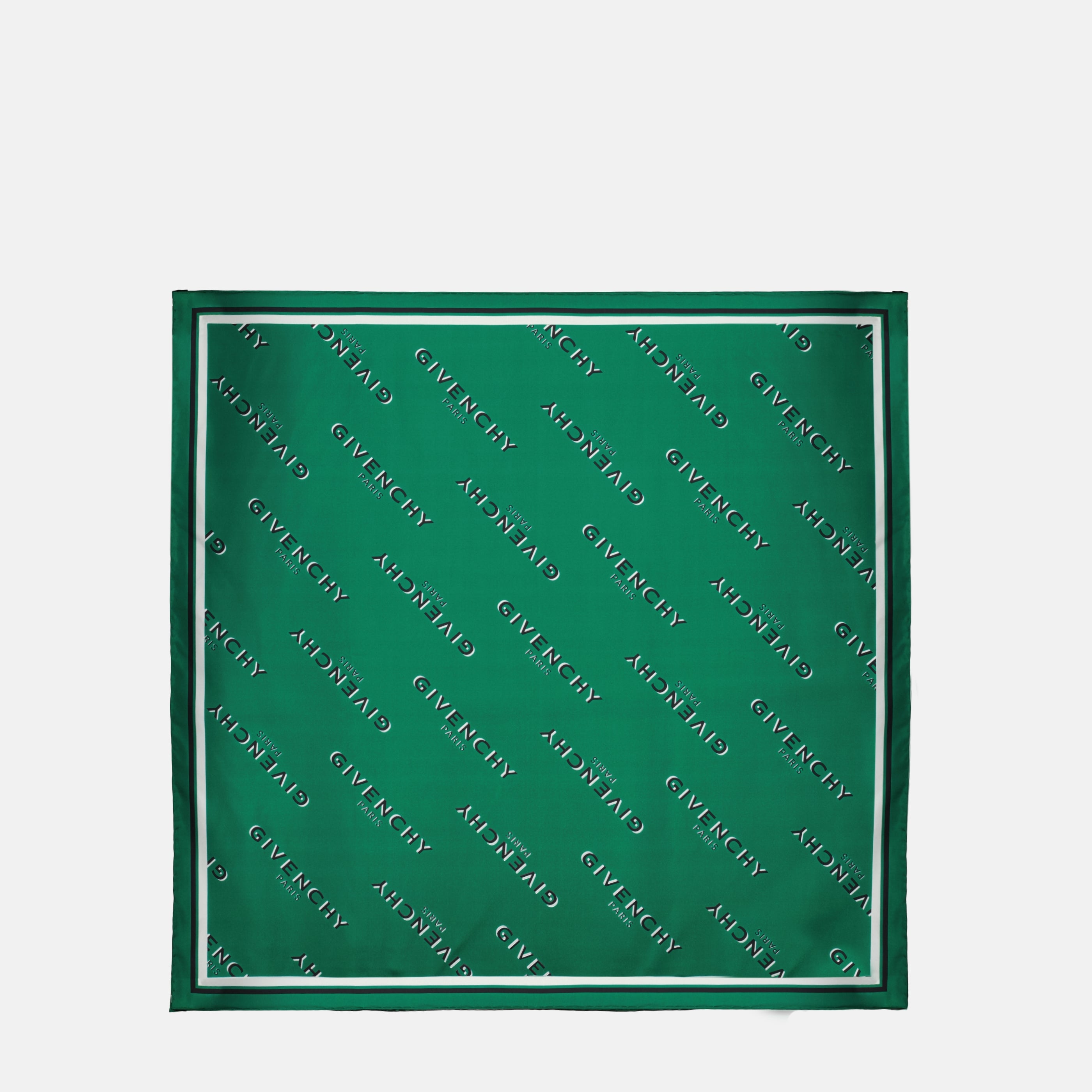 Écharpes, foulards et gants Carré en soie Shadow vert Givenchy Vert Femme