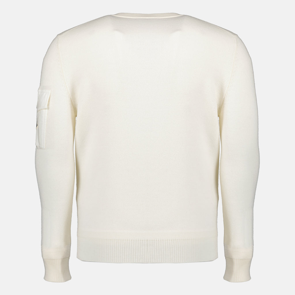 Maille Pull en laine blanc Moncler Blanc Homme