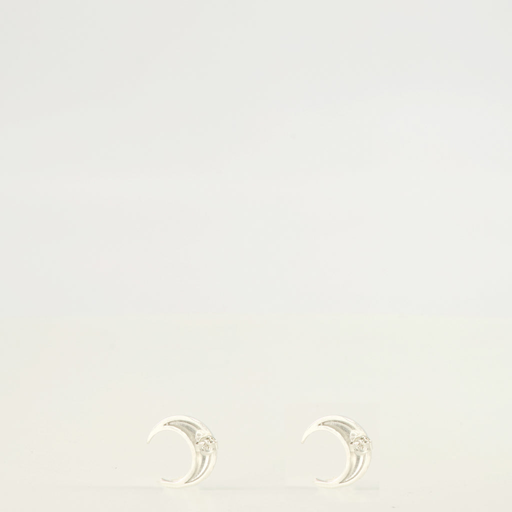 Bijoux Pendientes de Plata Moon Marine Serre Argenté Femme