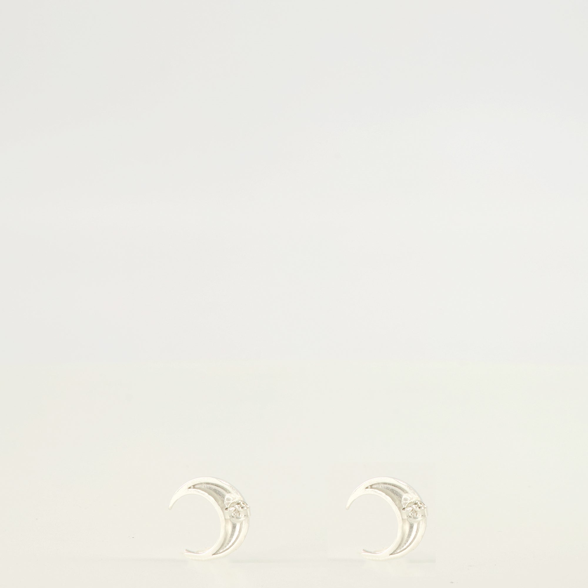 Bijoux Moon Silver Earrings Marine Serre Argenté Femme