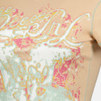 Image of the Diesel Women's Top T-Brenda in pink - Spring-Summer 2026 - Detailed View 1