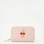 Imagem da mini carteira Cherryfic rosa da marca Valentino Garavani para Mulher - Coleção Primavera-Verão 2026 - Vista Frontal