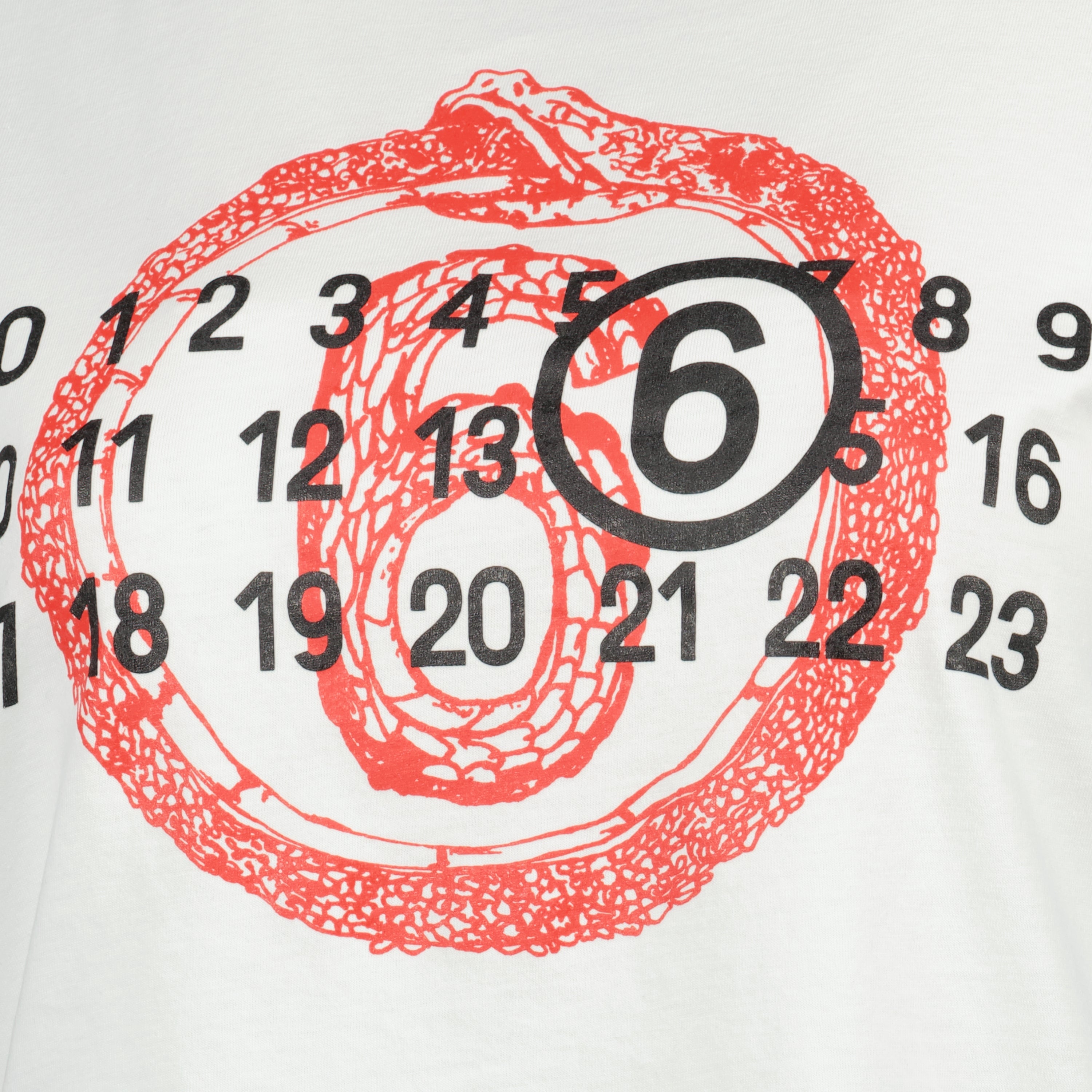 T-shirts T-shirt serpent Mm6 Blanc Femme