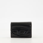 Kleine lederwaren Portefeuille 1DR Tri Fold Diesel Schwarz Femme