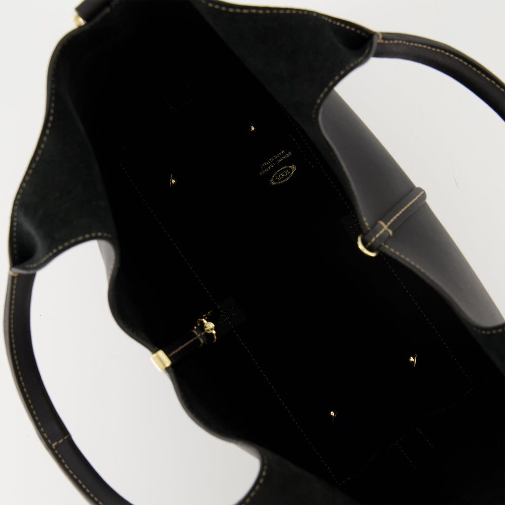 Borse a spalla Shopping Tote Tod's Nero Donne