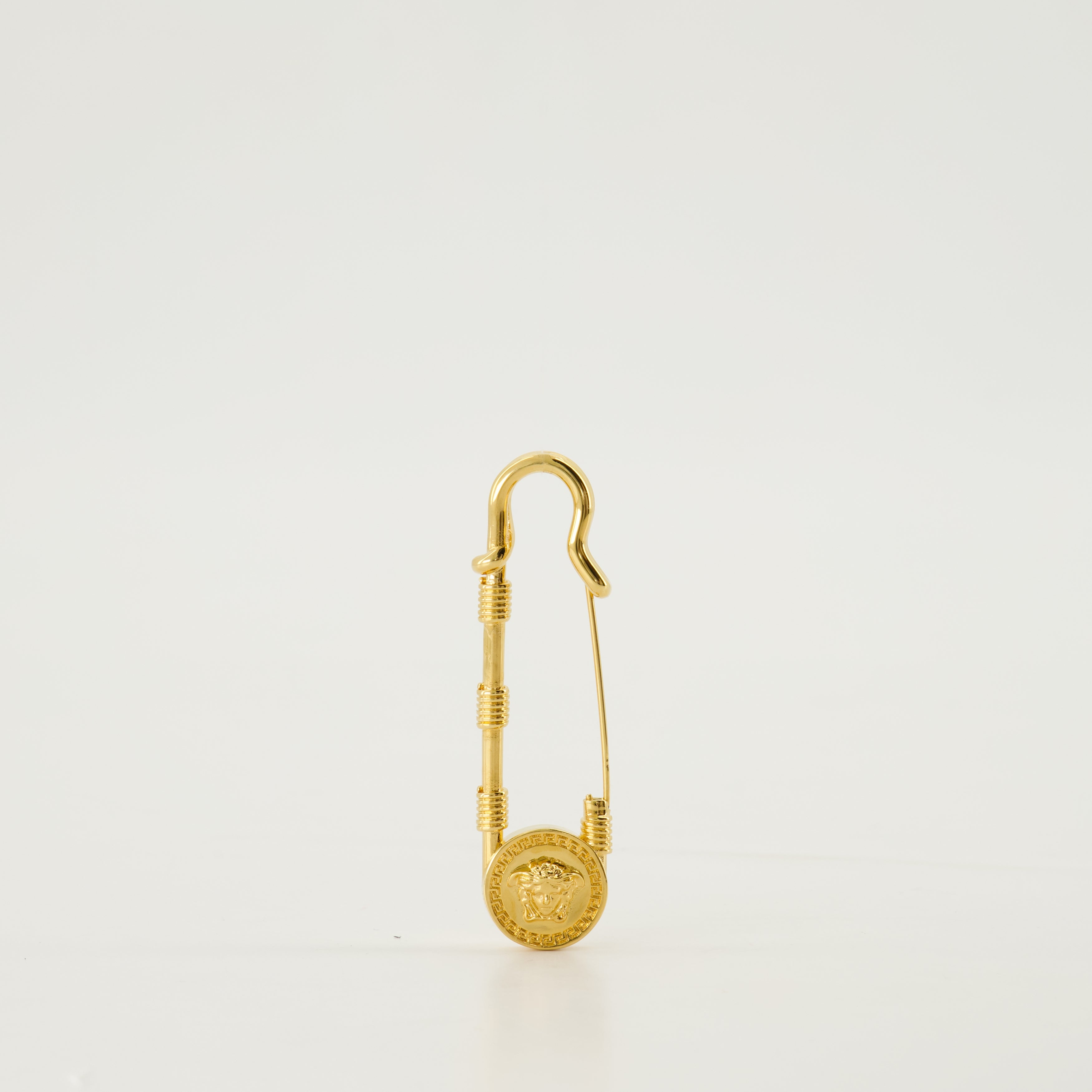 Bijoux Broche Medusa Safety Pin Versace Doré Femme