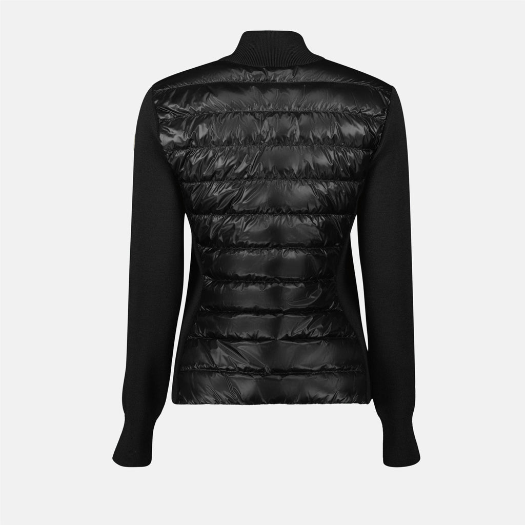 Vestes Veste bi-matière matelassée Moncler Noir Femme