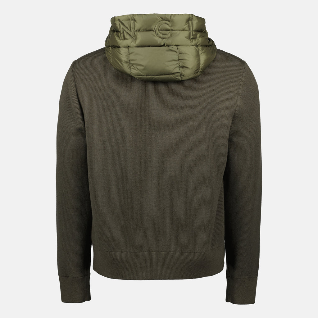 Vestes Veste bi-matière Moncler Kaki Homme