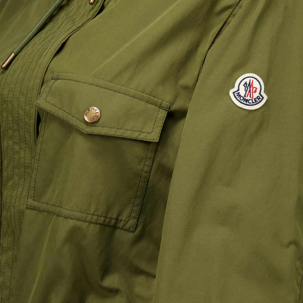 Manteaux Parka de algodón Sérin en caqui Moncler Kaki Femme