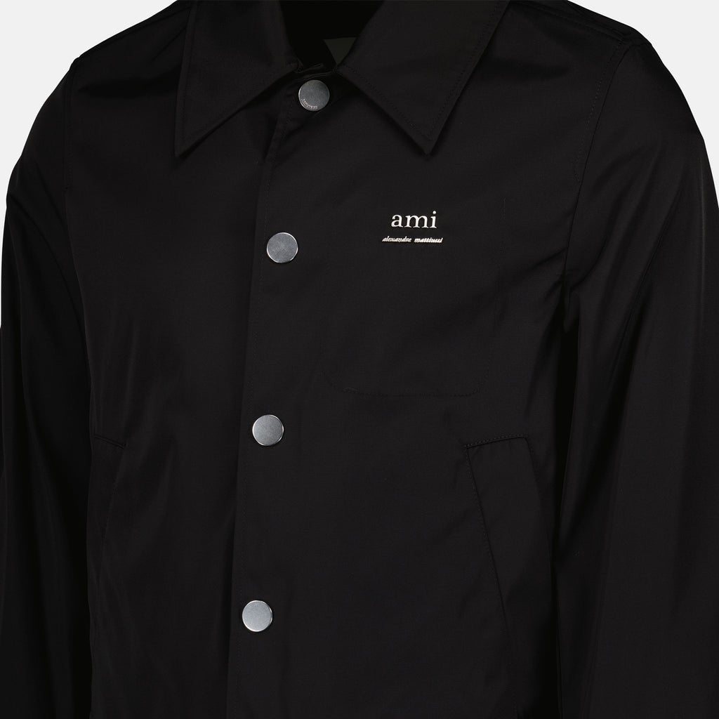 Jaquetas Blouson en nylon Ami PARIS Preto Homme