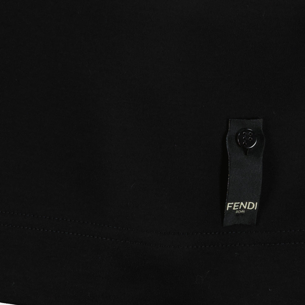 Camisetas Camiseta de algodón Fendi Negro Homme