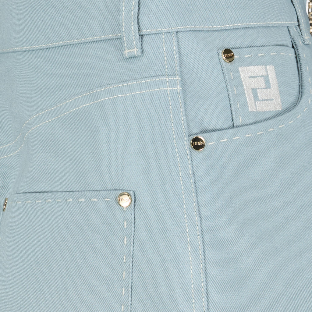 Jupes Jupe en denim Fendi Bleu Femme