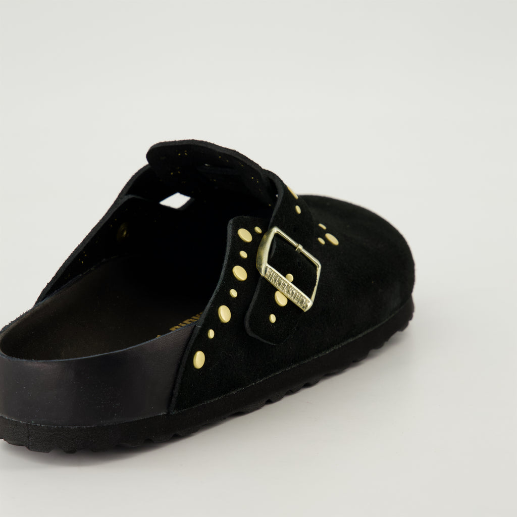 Chaussures ouvertes Mules Boston Birkenstock Noir Femme