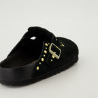 Chaussures ouvertes Mules Boston Birkenstock Noir Femme