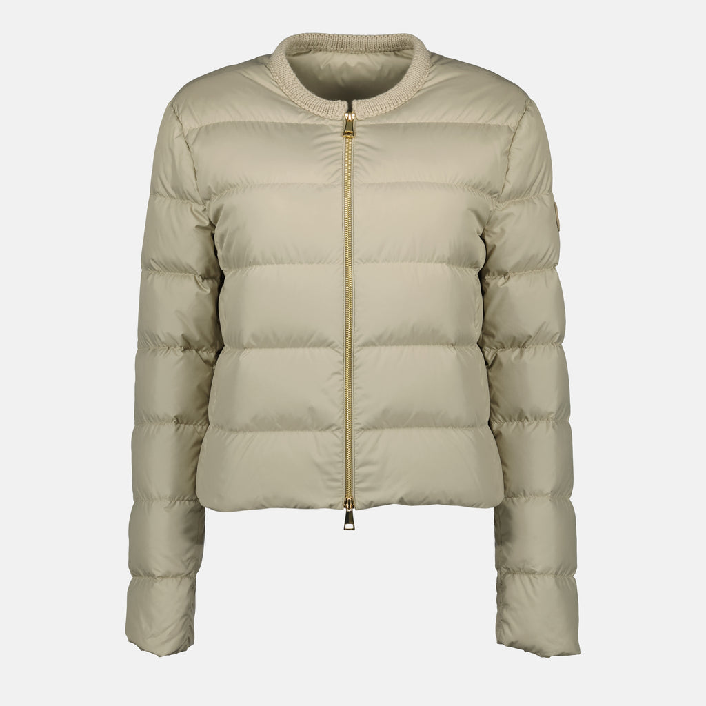 Manteaux Doudoune Mauvezin Moncler Beige Femme