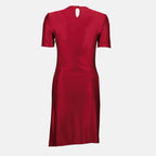 Robes 레드 드레이프 드레스 Rabanne Rouge Femme