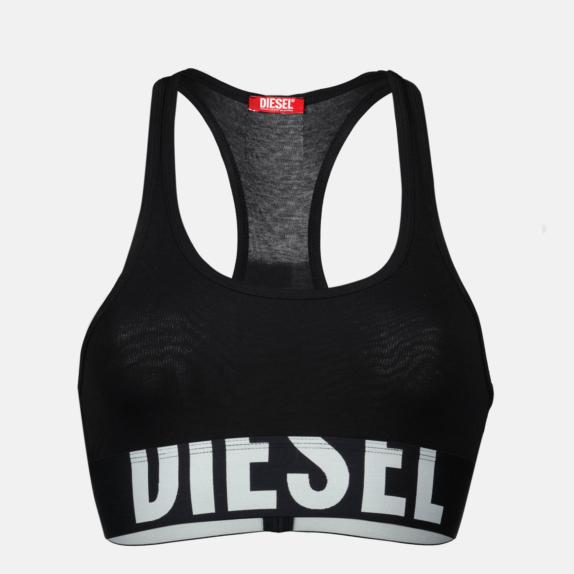 Image de l'article Brassière UFSB-Cotton-Race noire de la marque Diesel pour Femme - Saison Printemps-Été 2026 - Vue de Face