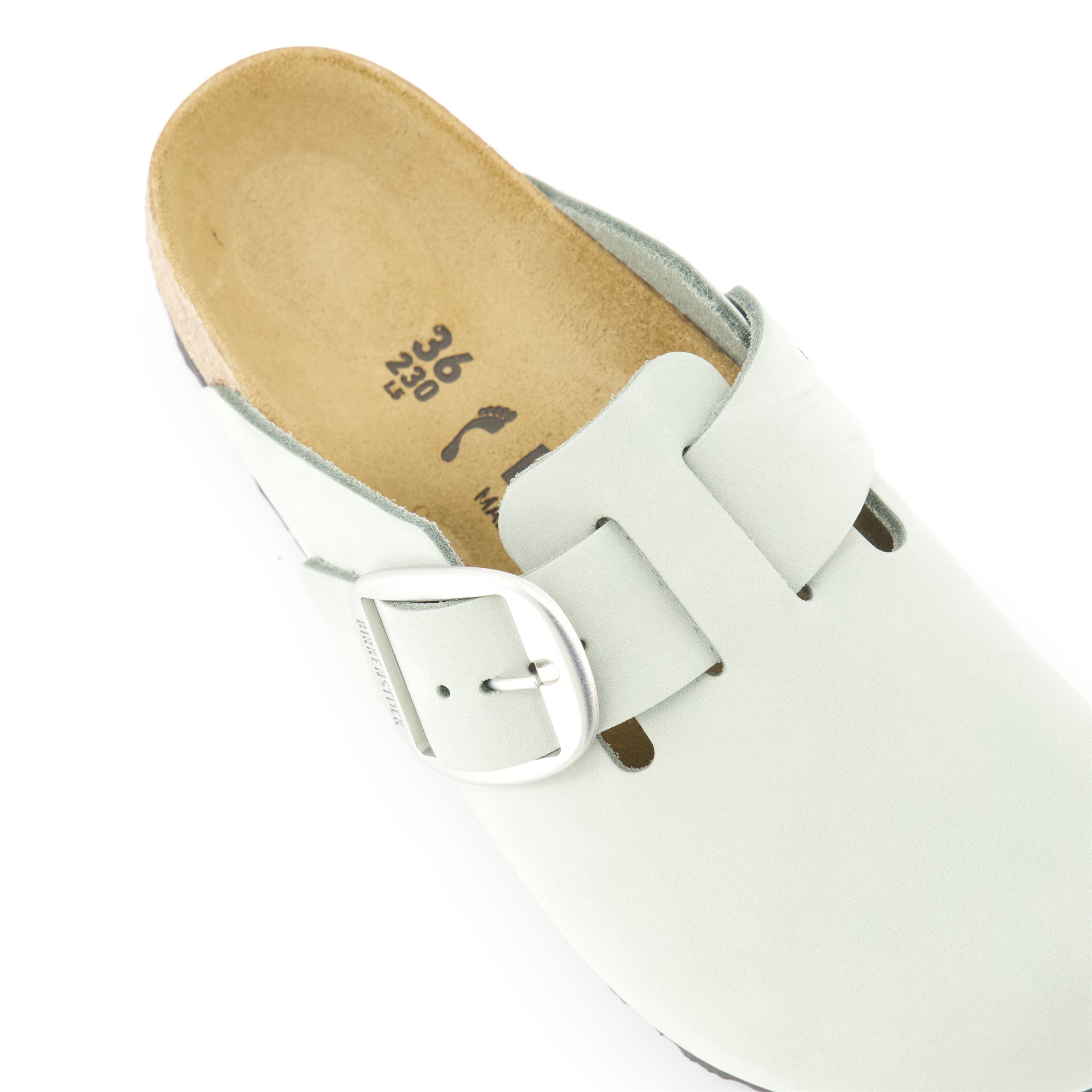 Chaussures ouvertes Mules Boston Birkenstock Gris Femme
